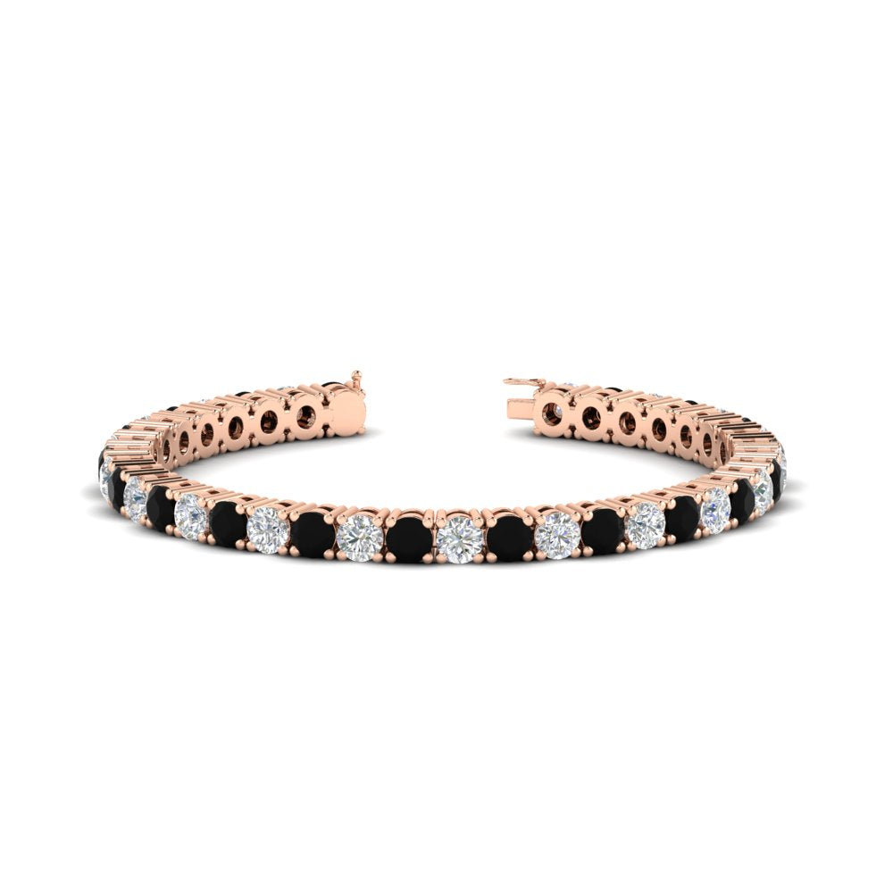10-ct.-diamond-tennis-bracelet-with-black-diamond-in-rose-gold-FDBRC8635ROGBLACK-10.00_20CT-NL-RG