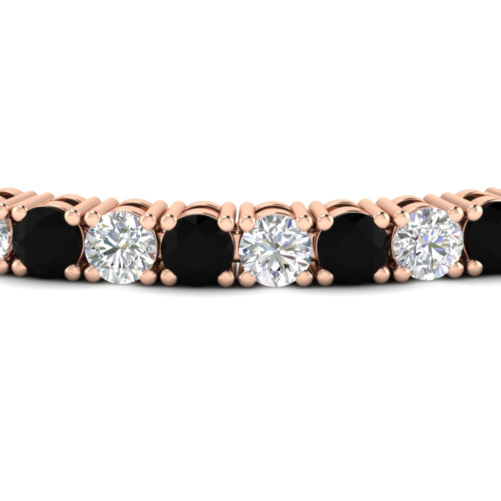 10-ct.-diamond-tennis-bracelet-with-black-diamond-in-rose-gold-FDBRC8635ROGBLACKANGLE5-10.00_20CT-NL-RG