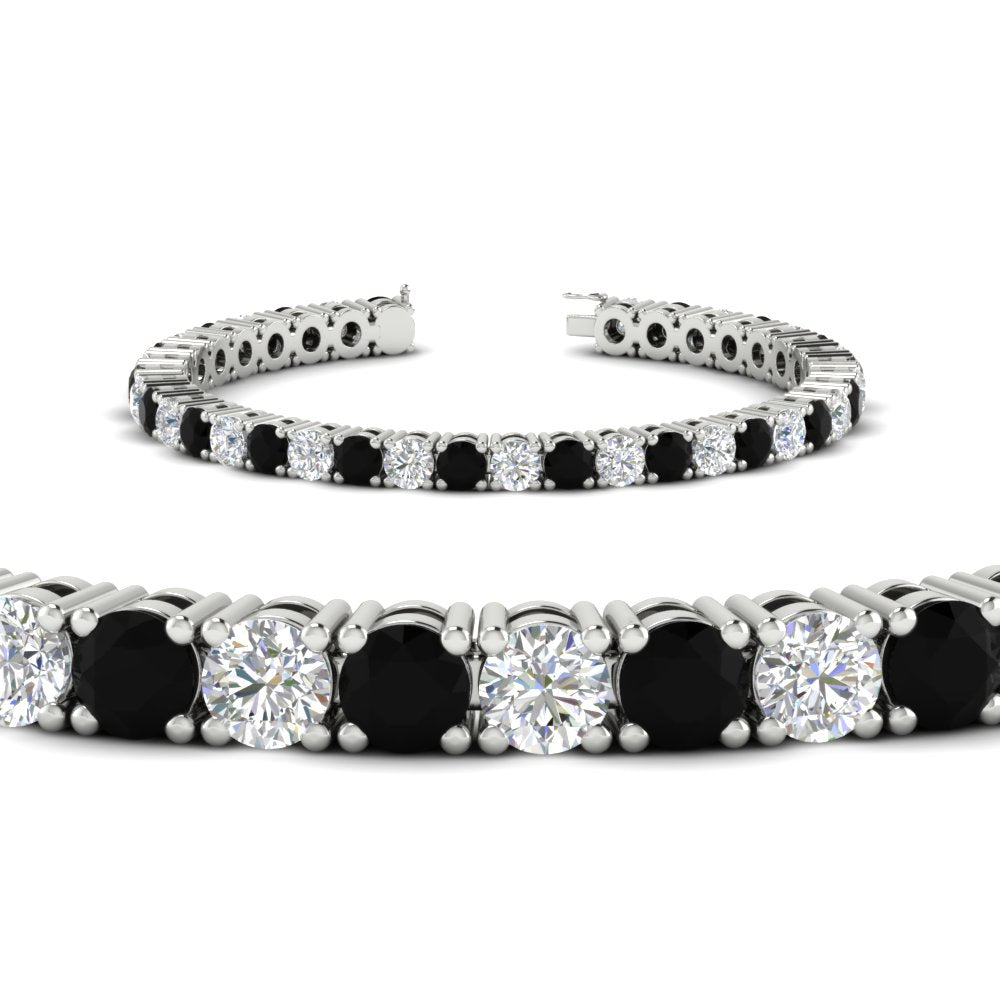 10-ct.-diamond-tennis-bracelet-with-black-diamond-in-white-gold-FDBRC8635ROGBLACKANGLE2-10.00_20CT-NL-WG