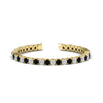 Load image into Gallery viewer, 10-ct.-diamond-tennis-bracelet-with-black-diamond-in-yellow-gold-FDBRC8635ROGBLACK-10.00_20CT-NL-YG
