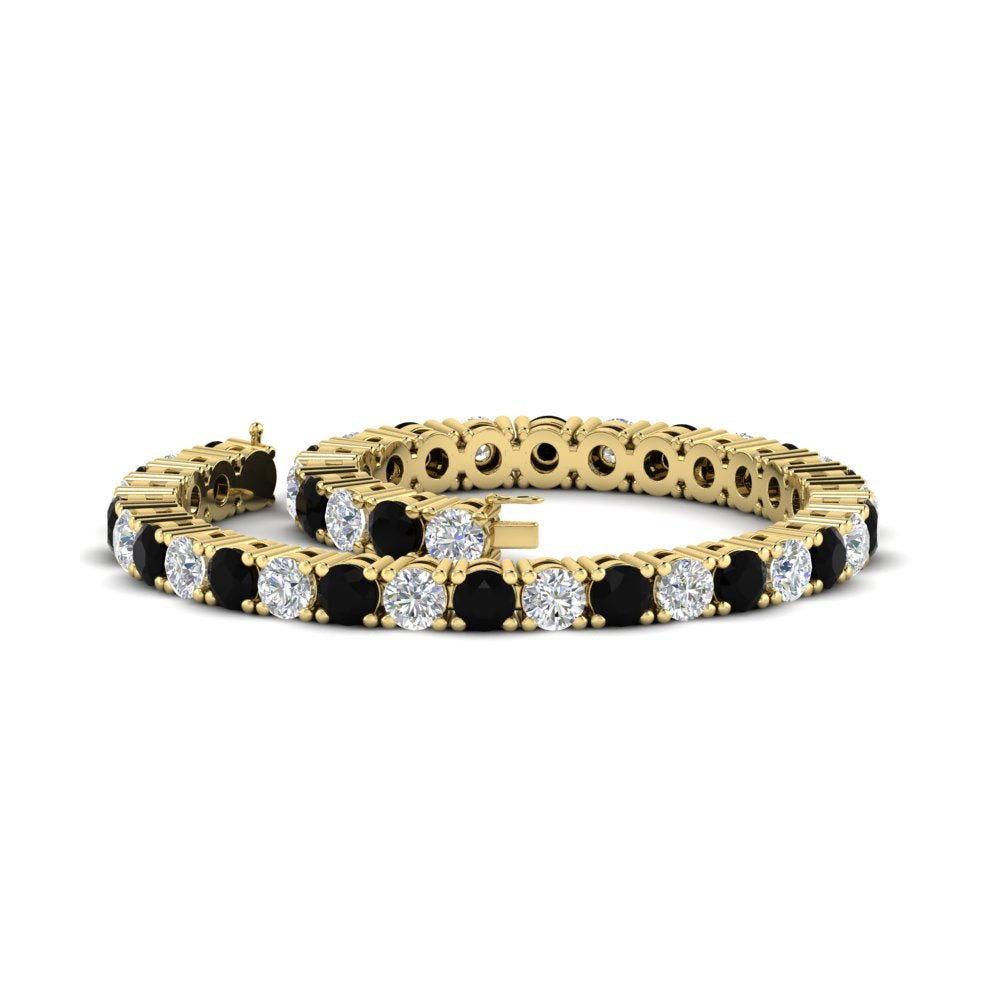 10-ct.-diamond-tennis-bracelet-with-black-diamond-in-yellow-gold-FDBRC8635ROGBLACKANGLE4-10.00_20CT-NL-YG