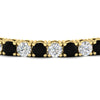 Load image into Gallery viewer, 10-ct.-diamond-tennis-bracelet-with-black-diamond-in-yellow-gold-FDBRC8635ROGBLACKANGLE5-10.00_20CT-NL-YG