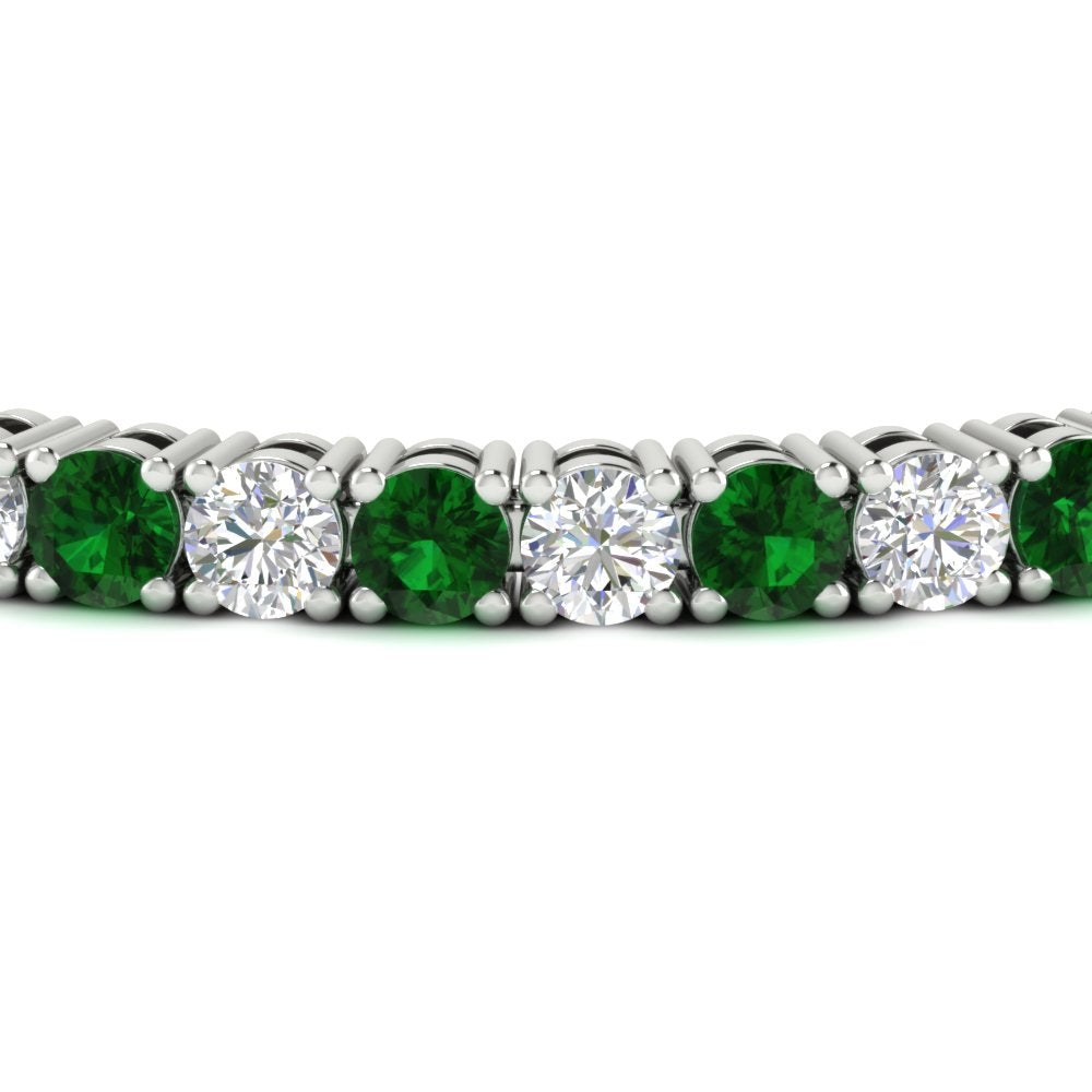 10-ct.-diamond-tennis-bracelet-with-emerald-in-white-gold-FDBRC8635ROGEMGRANGLE5-10.00_20CT-NL-WG