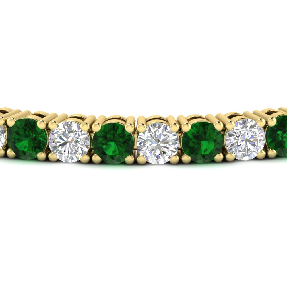 10-ct.-diamond-tennis-bracelet-with-emerald-in-yellow-gold-FDBRC8635ROGEMGRANGLE5-10.00_20CT-NL-YG