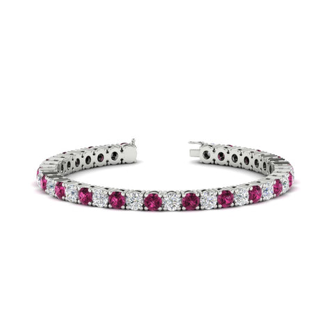 10-ct.-diamond-tennis-bracelet-with-pink-sapphire-in-white-gold-FDBRC8635ROGSADRPI-10.00_20CT-NL-WG
