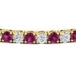 Load image into Gallery viewer, 10-ct.-diamond-tennis-bracelet-with-pink-sapphire-in-yellow-gold-FDBRC8635ROGSADRPIANGLE5-10.00_20CT-NL-YG
