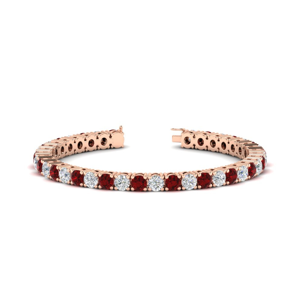 10-ct.-diamond-tennis-bracelet-with-ruby-in-rose-gold-FDBRC8635ROGRUDR-10.00_20CT-NL-RG
