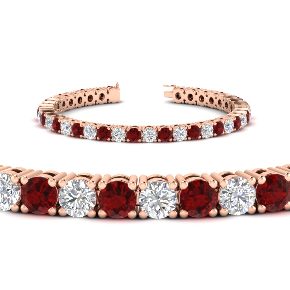 10-ct.-diamond-tennis-bracelet-with-ruby-in-rose-gold-FDBRC8635ROGRUDRANGLE2-10.00_20CT-NL-RG