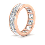 Load image into Gallery viewer, 10-ctw-channel-set-princess-cut-diamond-eternity-ring-in-rose-gold-FDEWB160PRANGLE2-10.00CT-NL-RG.jpg?v=1766128428