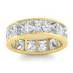 Load image into Gallery viewer, 10-ctw-channel-set-princess-cut-diamond-eternity-ring-in-yellow-gold-FDEWB160PRANGLE5-10.00CT-NL-YG.jpg?v=1766128429