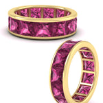 Load image into Gallery viewer, 10-ctw-channel-set-princess-cut-pink-sapphire-eternity-ring-in-yellow-gold-FDEWB160PRGSADRPIANGLE3-10.00CT-NL-YG.jpg?v=1766128429
