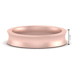 Load image into Gallery viewer, 4 mm Comfort Fit Concave Mens Band
