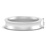 Load image into Gallery viewer, 4 mm Comfort Fit Concave Mens Band
