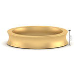Load image into Gallery viewer, 4 mm Comfort Fit Concave Mens Band
