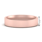 Load image into Gallery viewer, Comfort Fit Flat 4 mm Mens Wedding Band
