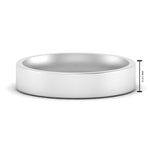 Load image into Gallery viewer, Comfort Fit Flat 4 mm Mens Wedding Band
