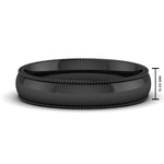 Load image into Gallery viewer, 4 mm Comfort Fit Wedding Band Milgrain Edge
