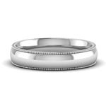 Load image into Gallery viewer, 4 mm Comfort Fit Wedding Band Milgrain Edge
