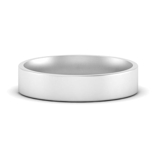 Light Weight Flat 4 mm Mens Wedding Band