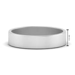 Load image into Gallery viewer, 5 mm Flat Gold Wedding Band
