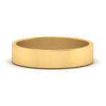Load image into Gallery viewer, 5 mm Flat Gold Wedding Band
