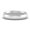 Load image into Gallery viewer, 4 mm Milgrain Comfort Fit Mens Wedding Band