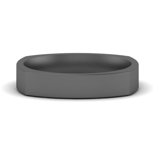 Square Comfort Fit Mens Wedding Band