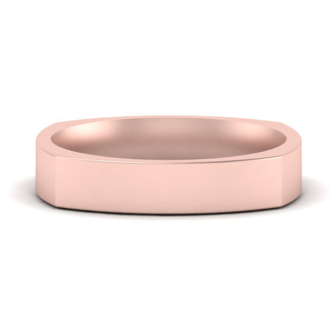 Square Comfort Fit Mens Wedding Band