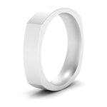 Load image into Gallery viewer, 4 mm Square Comfort Fit Mens Wedding Band
