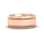 Load image into Gallery viewer, 10-mm-together-double-milgrain-wedding-band-in-rose-gold-fdm11341angle3-10.00mm-nl-rg
