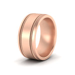 Load image into Gallery viewer, 10-mm-together-double-milgrain-wedding-band-in-rose-gold-fdm11341angle3-10.00mm-nl-rg

