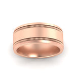 Load image into Gallery viewer, 10-mm-together-double-milgrain-wedding-band-in-rose-gold-fdm11341angle3-10.00mm-nl-rg
