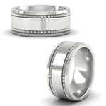 Load image into Gallery viewer, 5 mm Mens Band Double Milgrain
