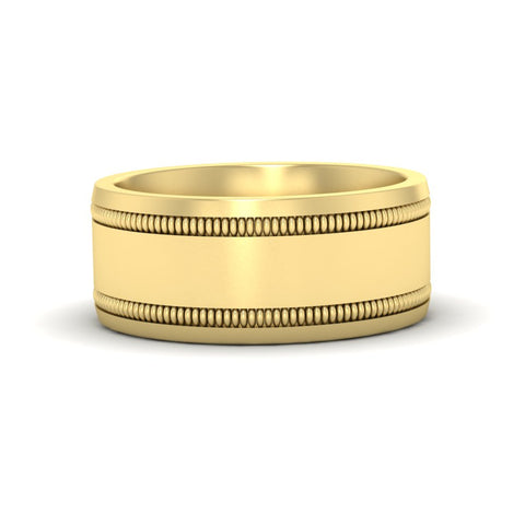 Mens Band Double Milgrain