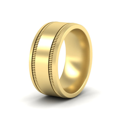Mens Band Double Milgrain