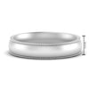Load image into Gallery viewer, 4 mm Milgrain Comfort Fit Mens Wedding Band