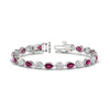 Load image into Gallery viewer, 11-carat-classic-teardrop-link-east-west-pink-sapphire-bracelet-in-white-gold-FDBRCPE10581GSADRPI-11.00CT-NL-WG-hw_2f821538-3906-4a55-849d-e7988cea59f6.jpg?v=1776855733