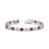 Load image into Gallery viewer, 11-carat-classic-teardrop-link-east-west-pink-sapphire-bracelet-in-white-gold-FDBRCPE10581GSADRPI-11.00CT-NL-WG.jpg?v=1776855008