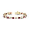 Load image into Gallery viewer, 11-carat-classic-teardrop-link-east-west-pink-sapphire-bracelet-in-yellow-gold-FDBRCPE10581GSADRPI-11.00CT-NL-YG.jpg?v=1776855009