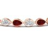 Load image into Gallery viewer, 11-carat-classic-teardrop-link-east-west-ruby-bracelet-in-rose-gold-FDBRCPE10581GRUDRANGLE5-11.00CT-NL-RG.jpg?v=1776855055