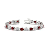 Load image into Gallery viewer, 11-carat-classic-teardrop-link-east-west-ruby-bracelet-in-white-gold-FDBRCPE10581GRUDR-11.00CT-NL-WG.jpg?v=1776855055
