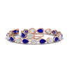 Load image into Gallery viewer, 11-carat-classic-teardrop-link-east-west-sapphire-bracelet-in-rose-gold-FDBRCPE10581GSABLANGLE4-11.00CT-NL-RG.jpg?v=1776854935