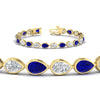 Load image into Gallery viewer, 11-carat-classic-teardrop-link-east-west-sapphire-bracelet-in-yellow-gold-FDBRCPE10581GSABLANGLE2-11.00CT-NL-YG.jpg?v=1776854934