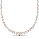 Load image into Gallery viewer, 11-ct-graduated-diamond-tennis-chain-necklace-in-FDNK11299RO-ANGLE1-11.00CT-NL-RG
