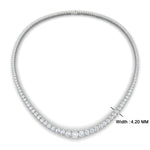 Load image into Gallery viewer, 11-ct-graduated-diamond-tennis-chain-necklace-in-FDNK11299RO-ANGLE1-11.00CT-NL-WG