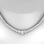 Load image into Gallery viewer, 11-ct-graduated-diamond-tennis-chain-necklace-in-FDNK11299RO-ANGLE1-11.00CT-NL-WG