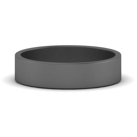 5 mm Flat Gold Wedding Band