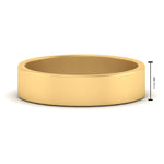 Load image into Gallery viewer, 5 mm Flat Gold Wedding Band
