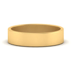 Load image into Gallery viewer, 5 mm Flat Gold Wedding Band
