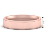 Load image into Gallery viewer, 4 mm Steps Edge Comfort Fit Mens Band
